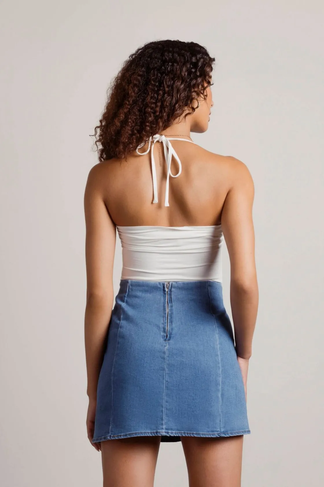 Tobi Tell You What Denim Mini Skirt -