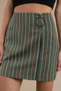 Tobi The Fifth Label Axial Stripe Mini Skirt -