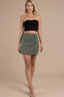 Tobi The Fifth Label Axial Stripe Mini Skirt -