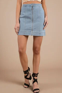 Tobi The Fifth Label Daydreaming Denim Mini Skirt -