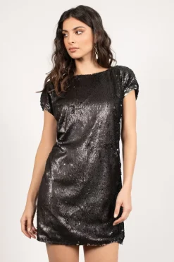 Tobi The Light Is Coming Sequin Open Back Mini Dress - Copper