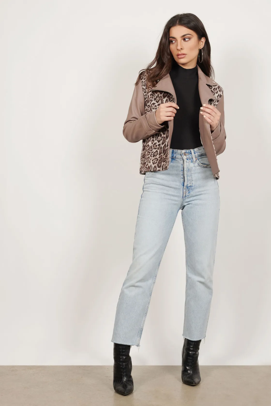 Tobi The Wild Side Moto Jacket - Navy Multi