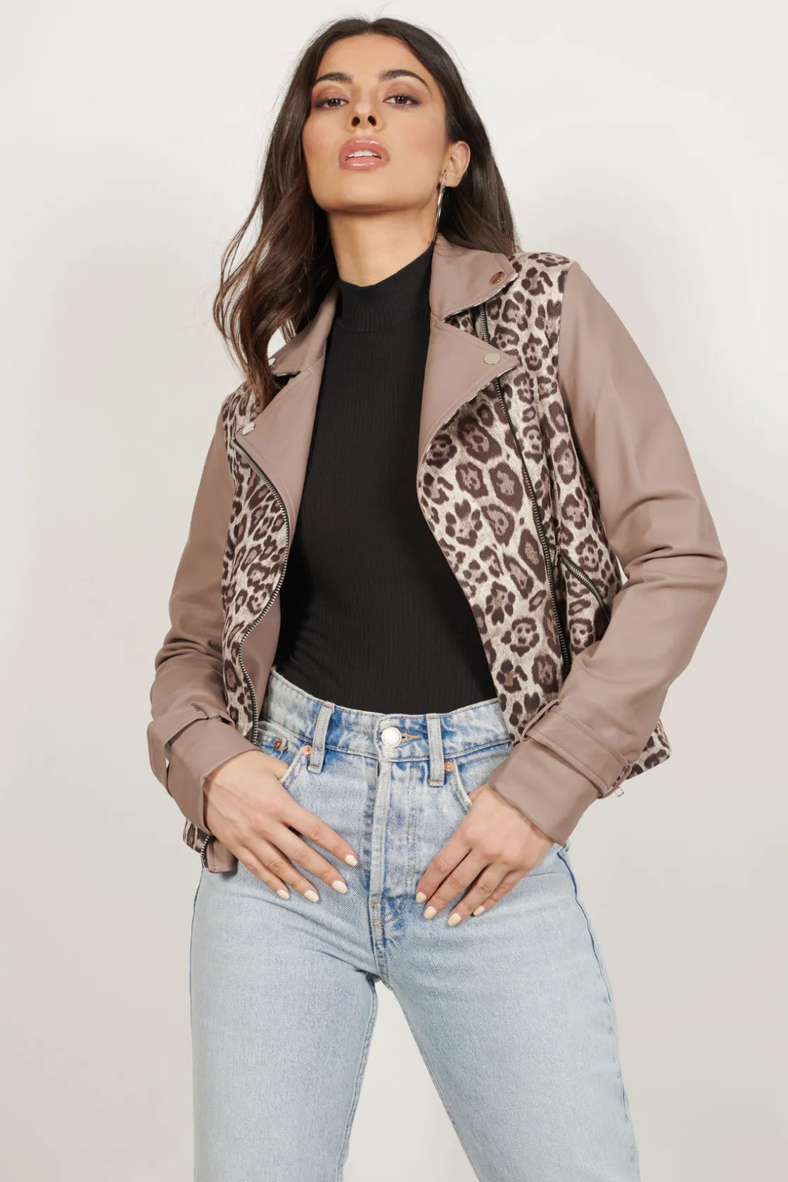 Tobi The Wild Side Moto Jacket - Navy Multi