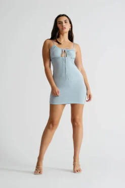 Tobi Those Days Keyhole Cami Mini Dress - Blue
