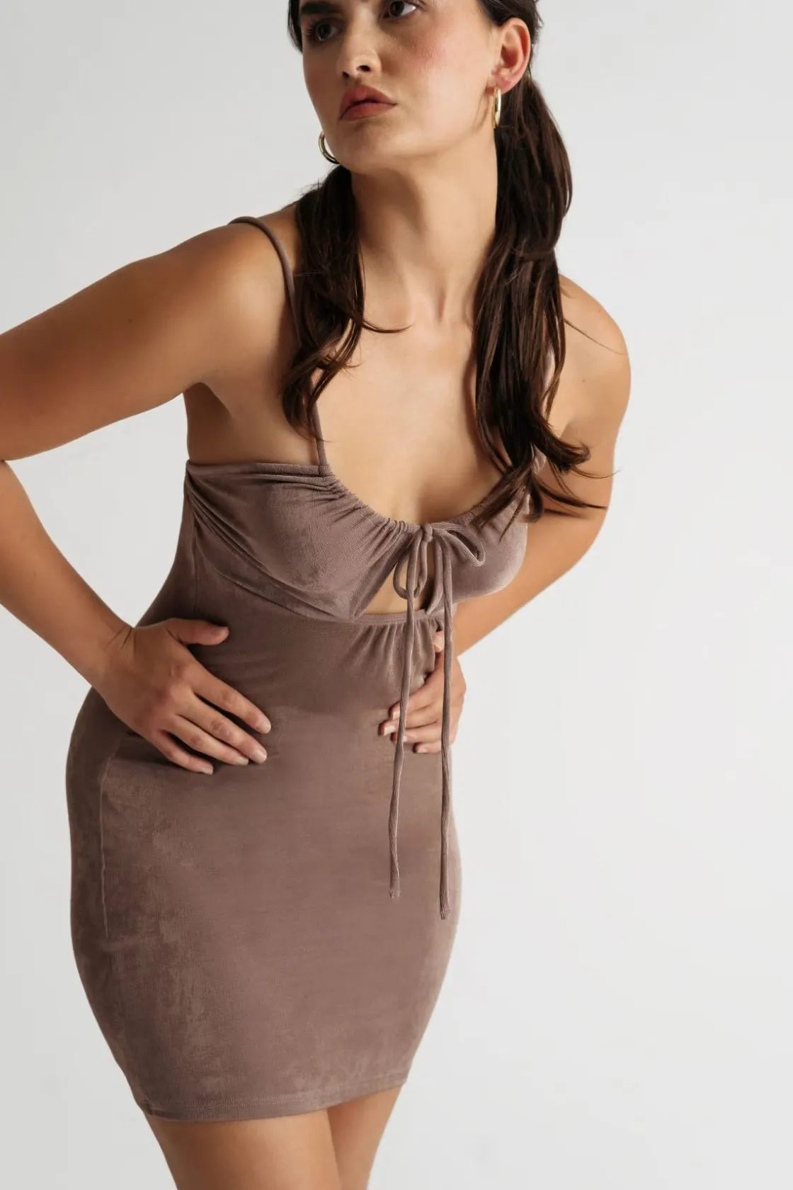 Tobi Those Days Keyhole Cami Mini Dress - Blue