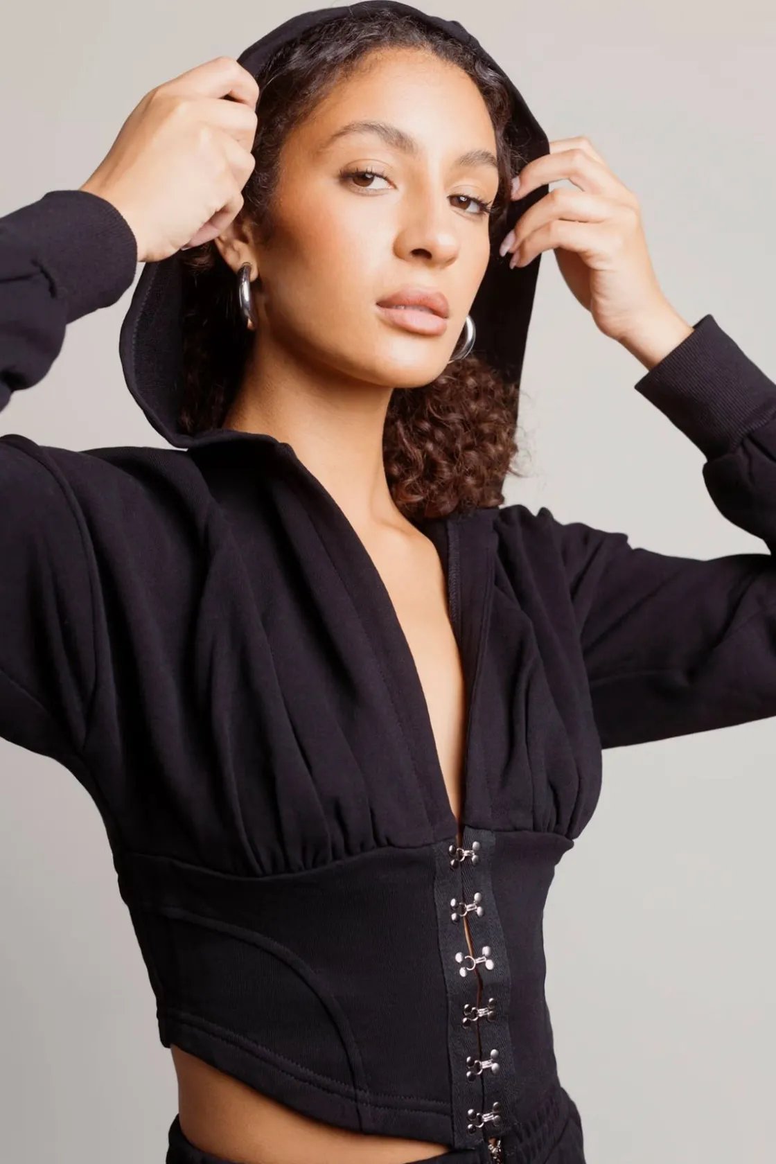 Tobi Through The Smoke Crop Top And Short Set -