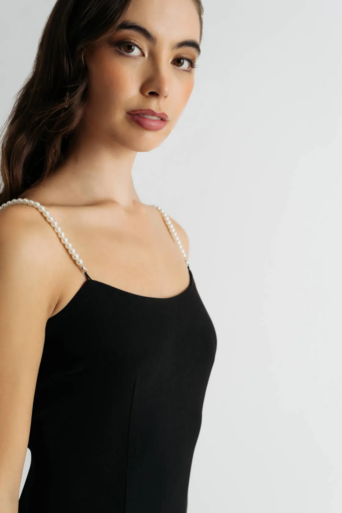 Tobi Tifanny Pearl Strap Bodycon Mini Dress -