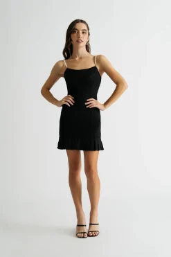 Tobi Tifanny Pearl Strap Bodycon Mini Dress -