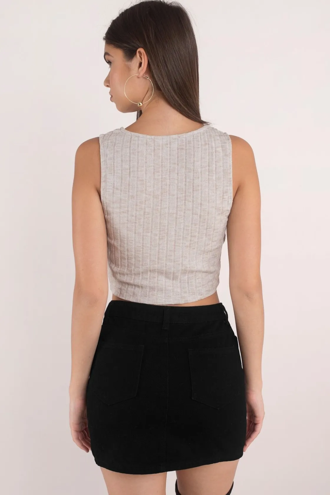 Tobi Tiff Crop Top -