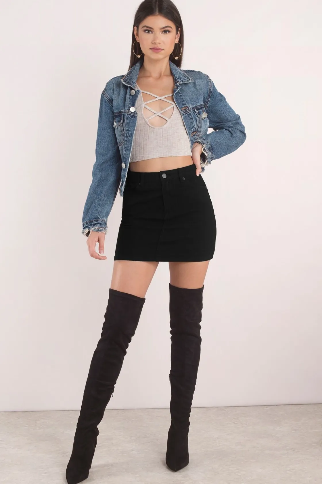 Tobi Tiff Crop Top -