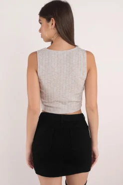 Tobi Tiff Crop Top -
