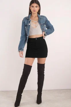 Tobi Tiff Crop Top -