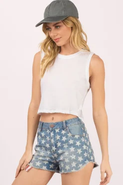 Tobi Tinseltown All Star Denim Shorts -