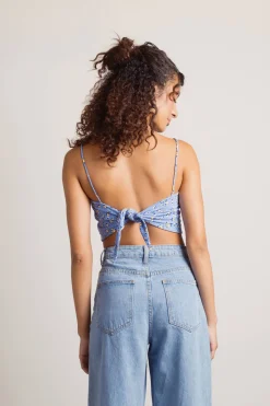 Tobi Told You So Crop Top - Blue