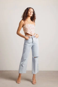 Tobi Told You So Crop Top - Blue