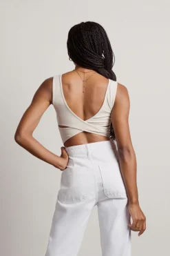 Tobi Turn Away Cross Back Bodysuit -