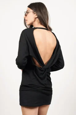 Tobi Twist It Open Back Mini Dress - Ivory