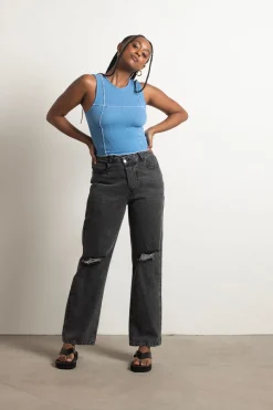 Tobi Unforgivable Tank Top - Blue