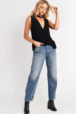 Tobi Val Surplice Tank Top -