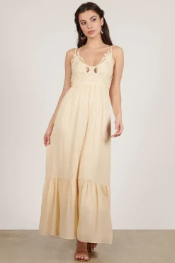 Tobi Valence Lace Ruffle Maxi Dress -