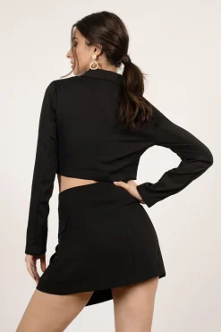 Tobi Valerie Surplice Mini Skirt -