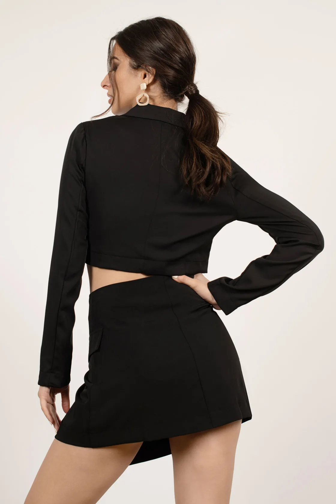 Tobi Valerie Surplice Mini Skirt -
