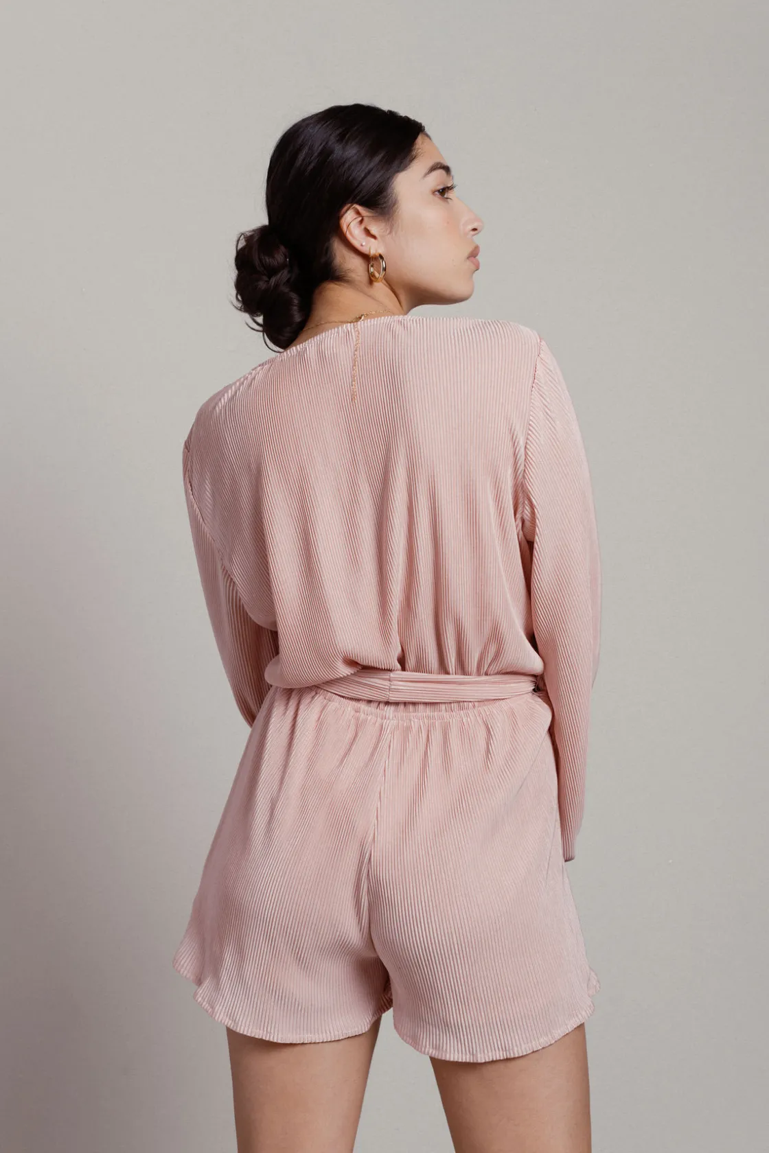 Tobi Vasha Waist Tie Romper - Blue