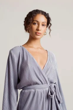 Tobi Vasha Waist Tie Romper - Blue