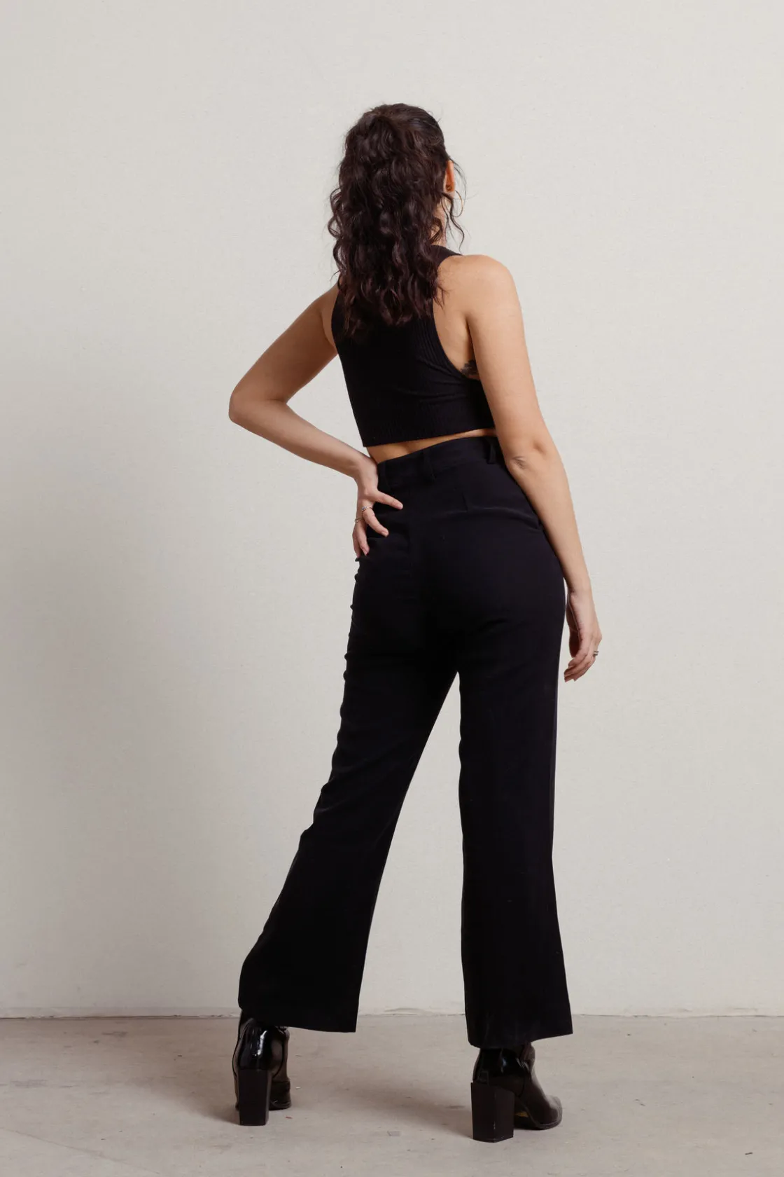 Tobi Very Busy High Waist Seamed Trousers