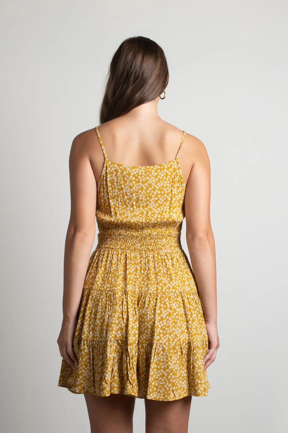 Tobi West Coast Sun Floral Skater Mini Dress -