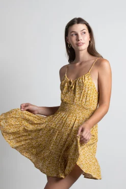 Tobi West Coast Sun Floral Skater Mini Dress -