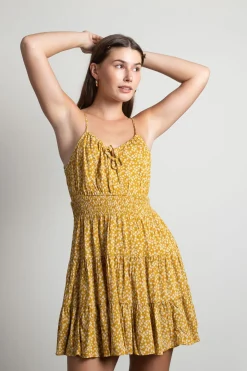 Tobi West Coast Sun Floral Skater Mini Dress -