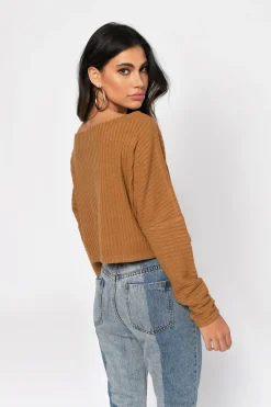 Tobi What Lovers Do Ribbed Top - White