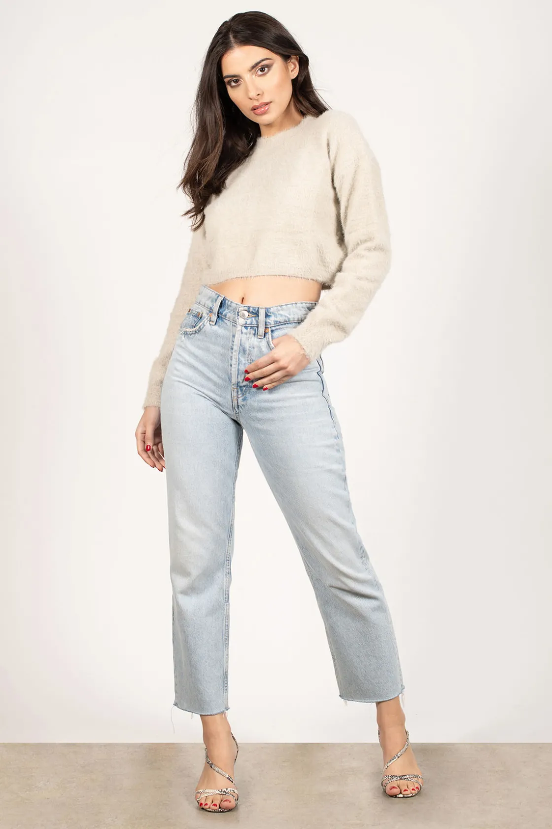 Tobi What The Fuzz Crop Top -