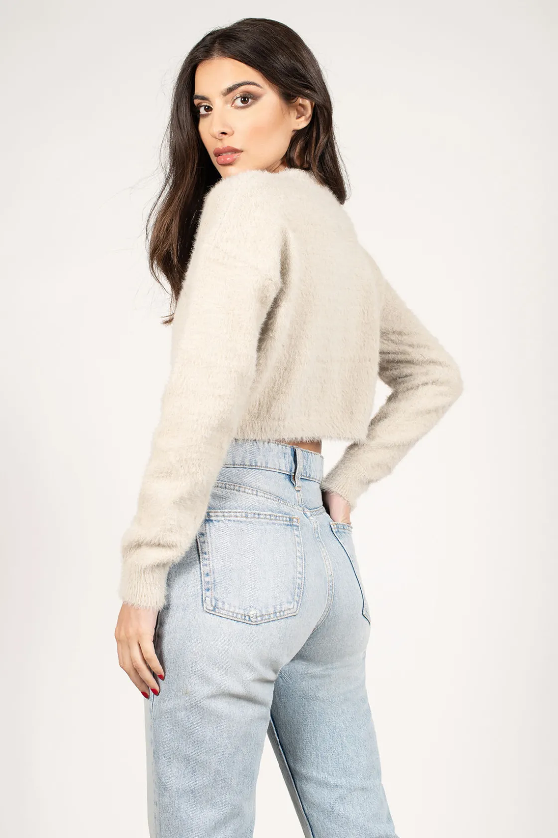 Tobi What The Fuzz Crop Top -