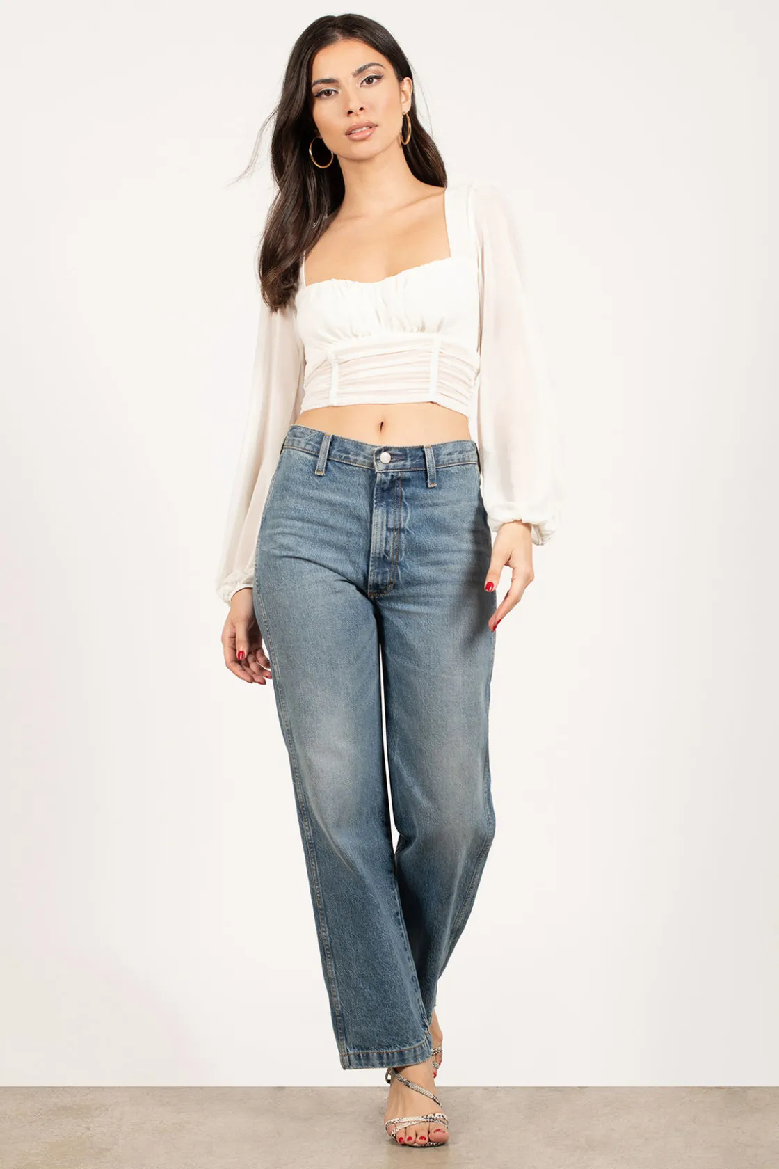 Tobi Whistle Away Ruched Blouse -