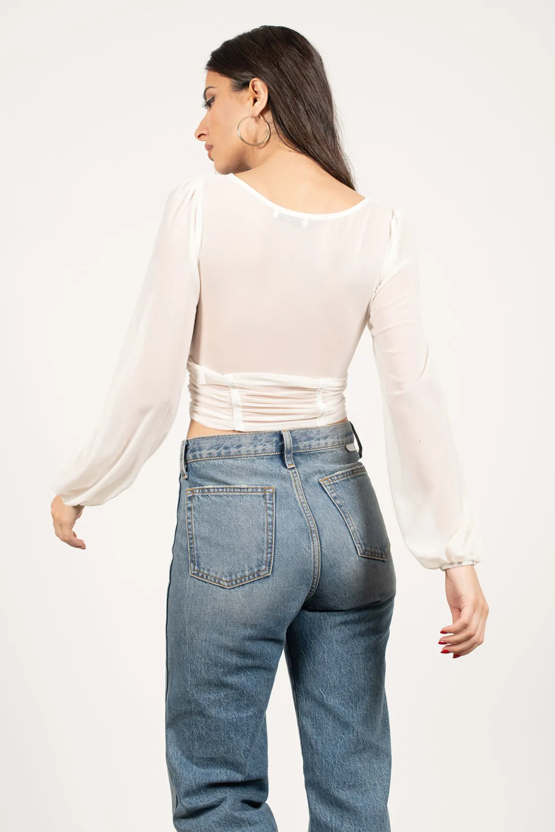 Tobi Whistle Away Ruched Blouse -