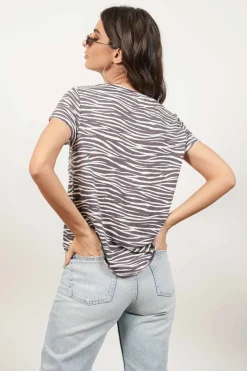 Tobi Wild Awake Zebra Print Shirt -