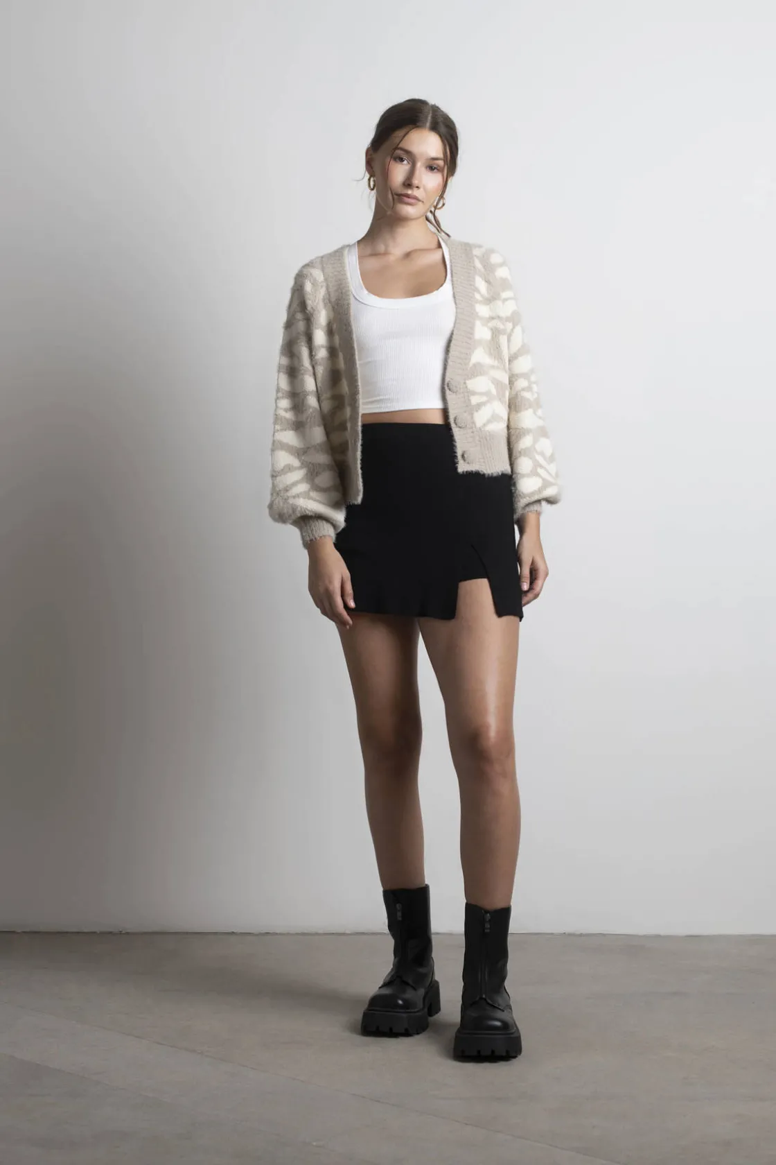 Tobi Wildlife Sweater Cardigan -