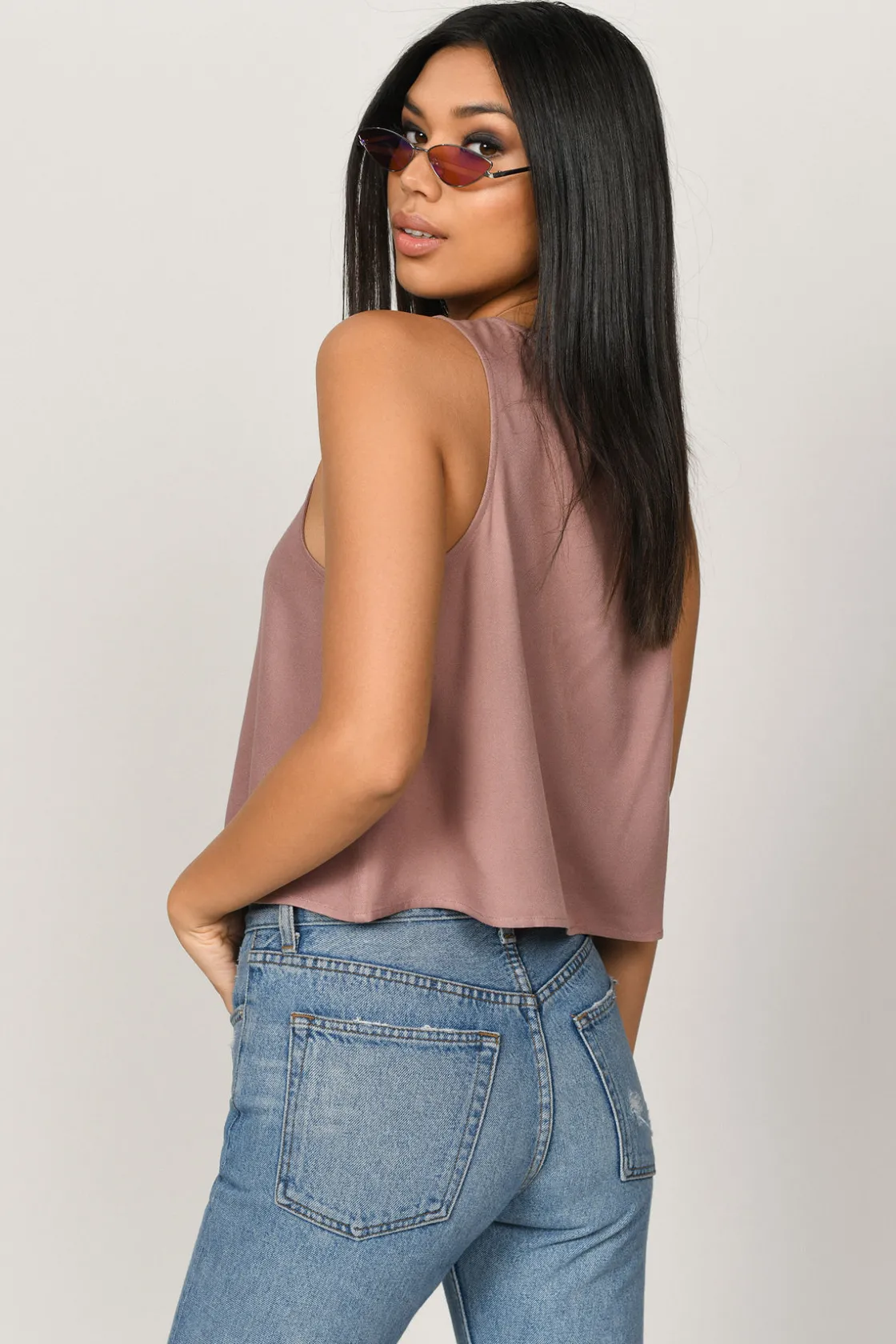 Tobi Willow Crop Top - Black
