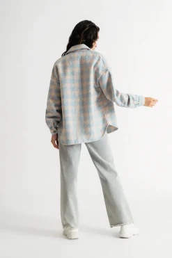Tobi Winter Daze Houndstooth Shacket -