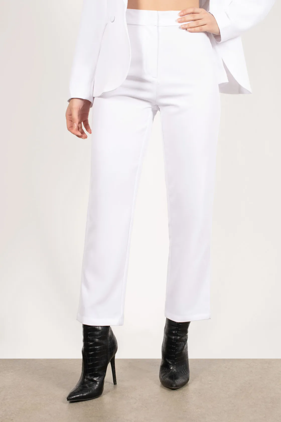 Tobi Work With It Straight Leg Pants -
