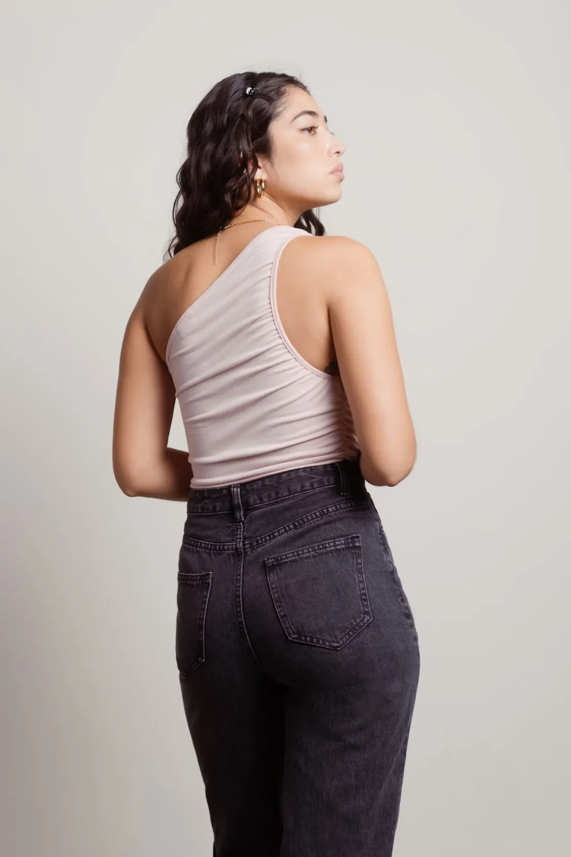 Tobi Work With Me One Shoulder Top -