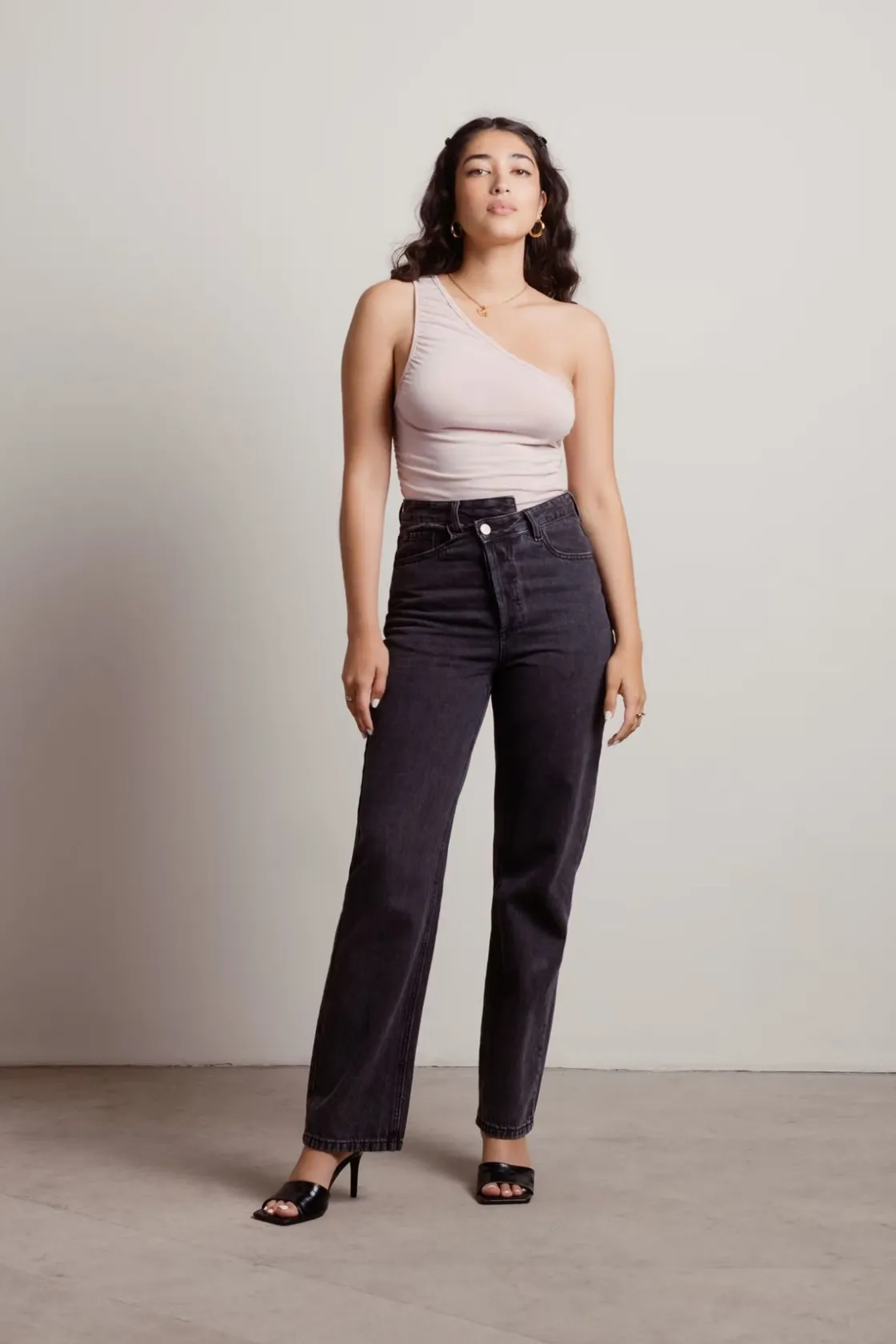 Tobi Work With Me One Shoulder Top -
