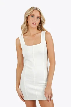 Tobi Ximena Square Neck Bodycon Mini Dress -
