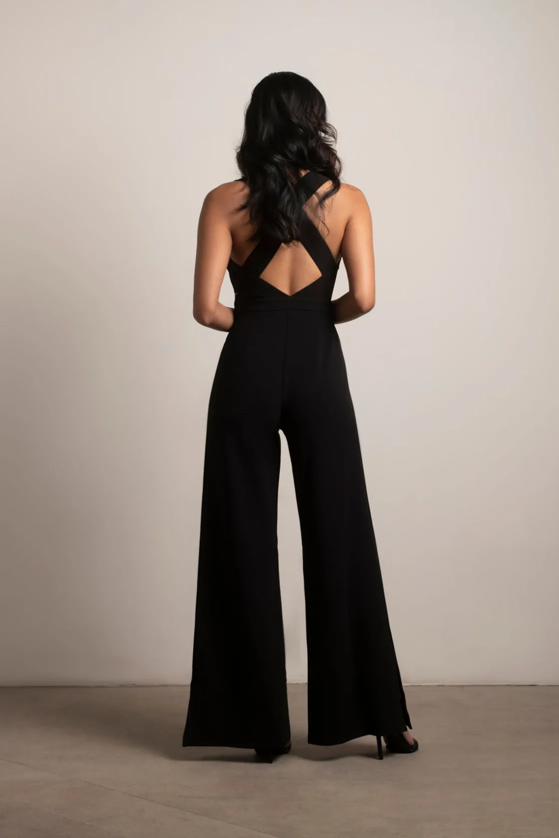 Tobi Yessenia Cross Back Jumpsuit - Wine