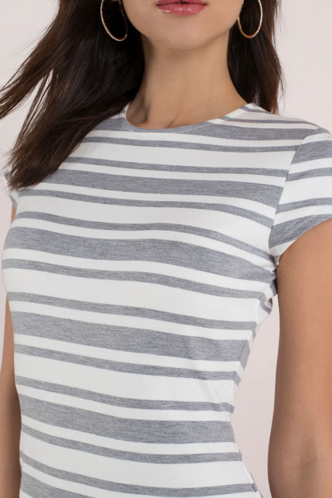 Tobi Young Love Stripe Bodycon Mini Dress -