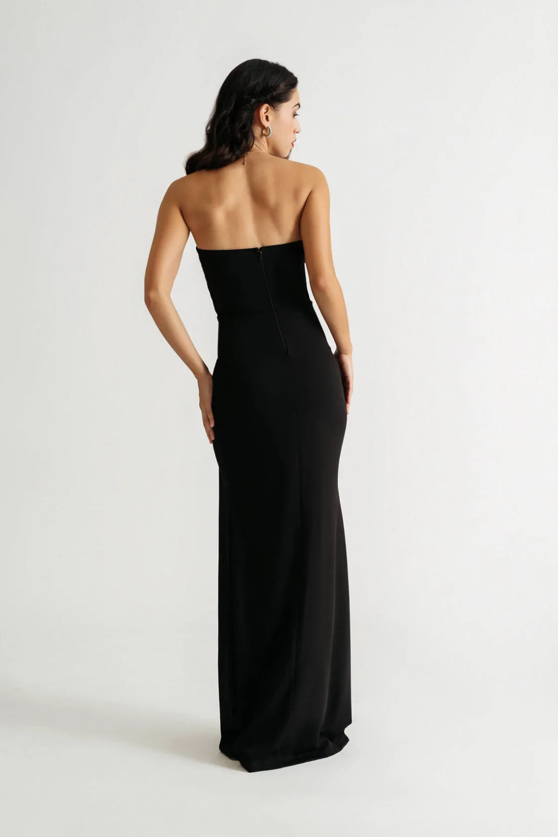 Tobi Your Sweetheart Surplice Ruffle Slit Maxi Dress