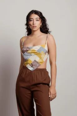 Tobi Youra Crop Top - Brown
