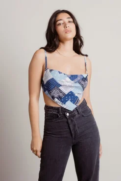 Tobi Youra Crop Top - Brown